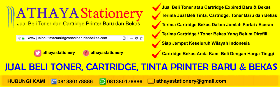 Jual beli tinta toner cartridge printer baru dan bekas