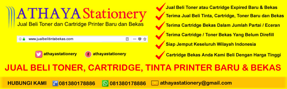 Jual beli tinta, jual beli toner, jual beli cartridge printer baru dan bekas