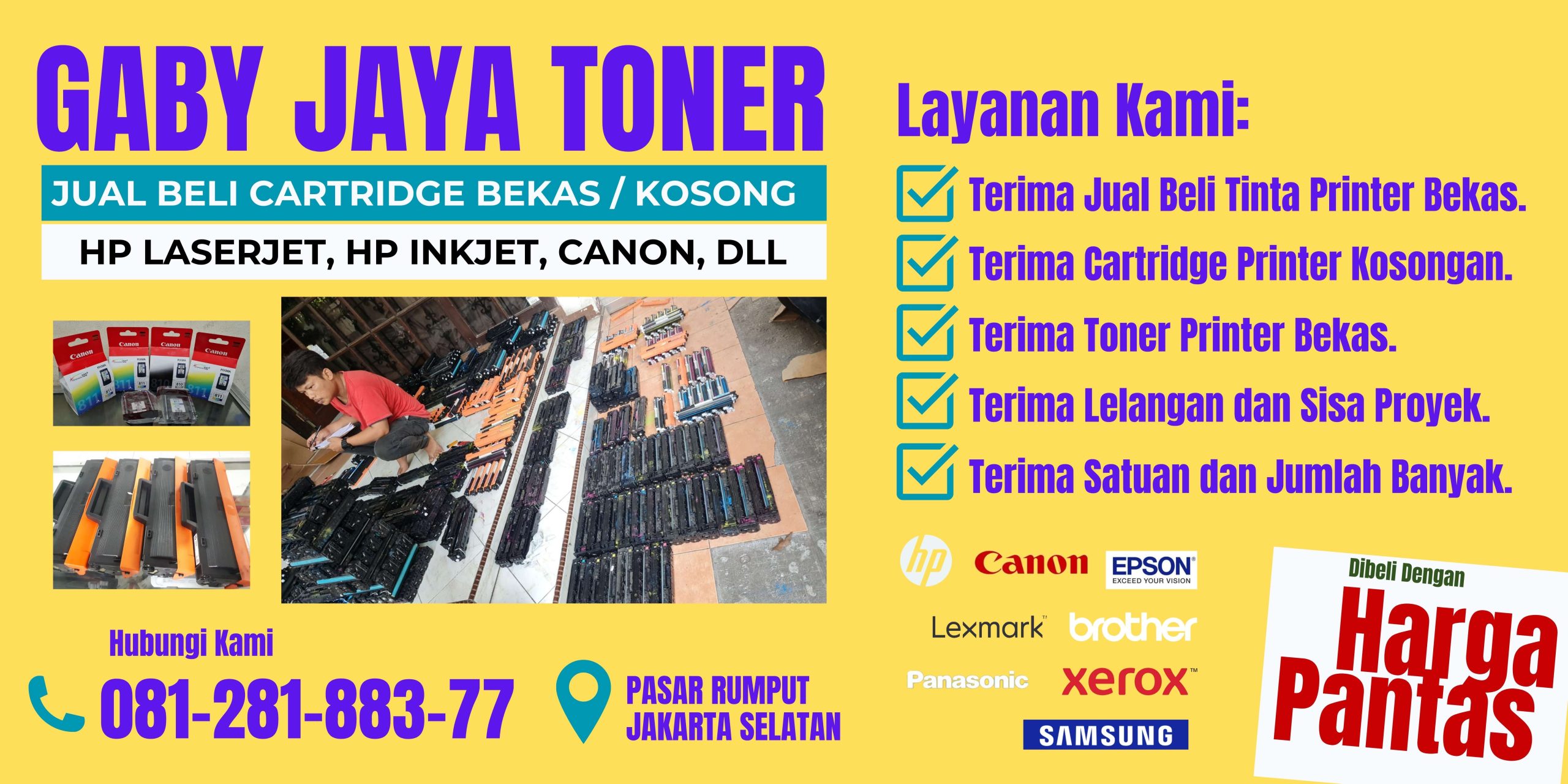 terima jual beli tinta dan toner bekas
